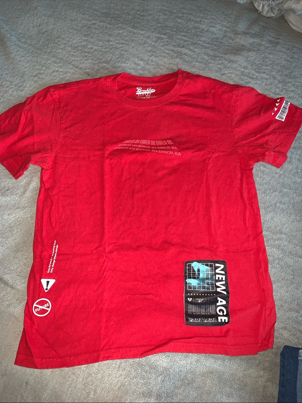 Brooklyn Cloth Red New Age Graphic Short Sleeve Tee
